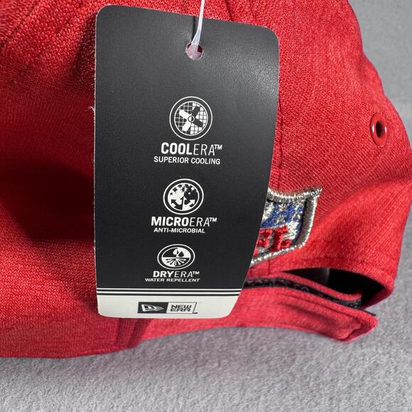 New Era 9FORTY Atlanta Falcons Women Adjustable NFL On Field Sideline Hat Red - Picture 4 of 13